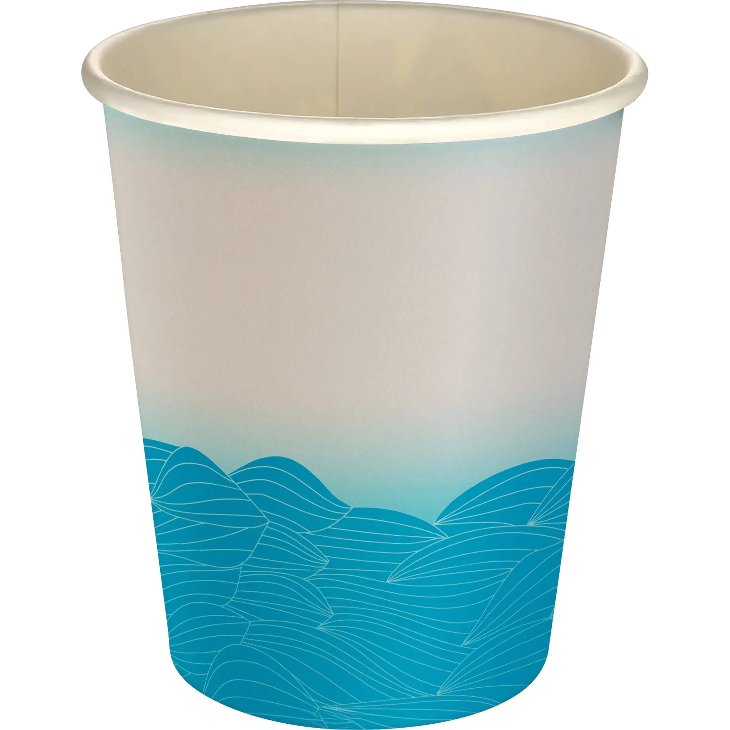 5 oz Full Color Turbulent Waves Paper Cup 12