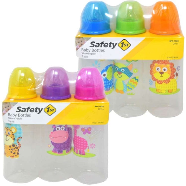 Safety 1st Round Baby Bottles 9oz 3 Pack 1