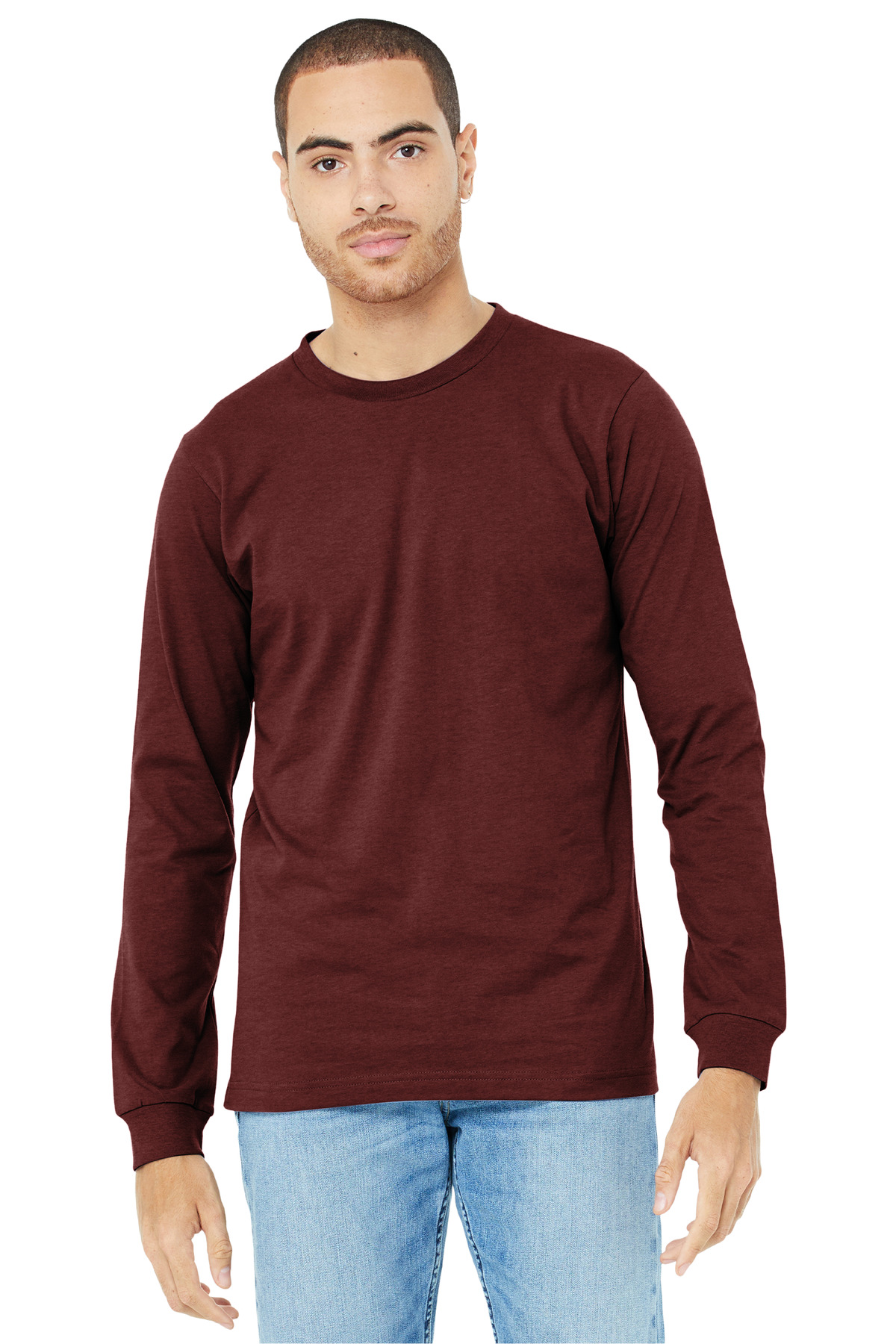 BELLA+CANVAS Unisex Heather CVC Long Sleeve Tee BC3501CVC 136