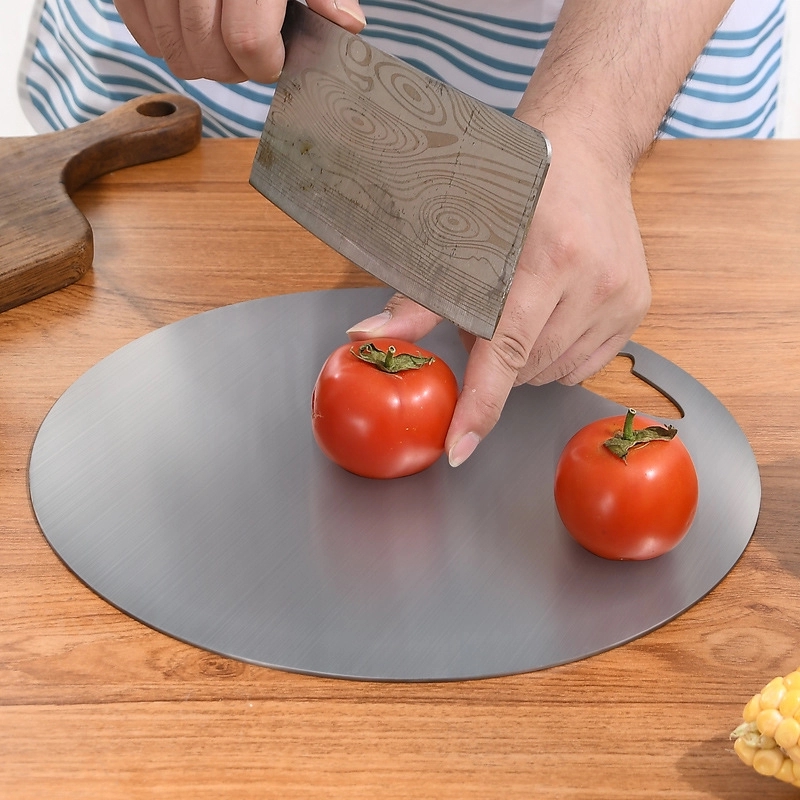 Non-Slip Stainless Steel Cutting Board 2
