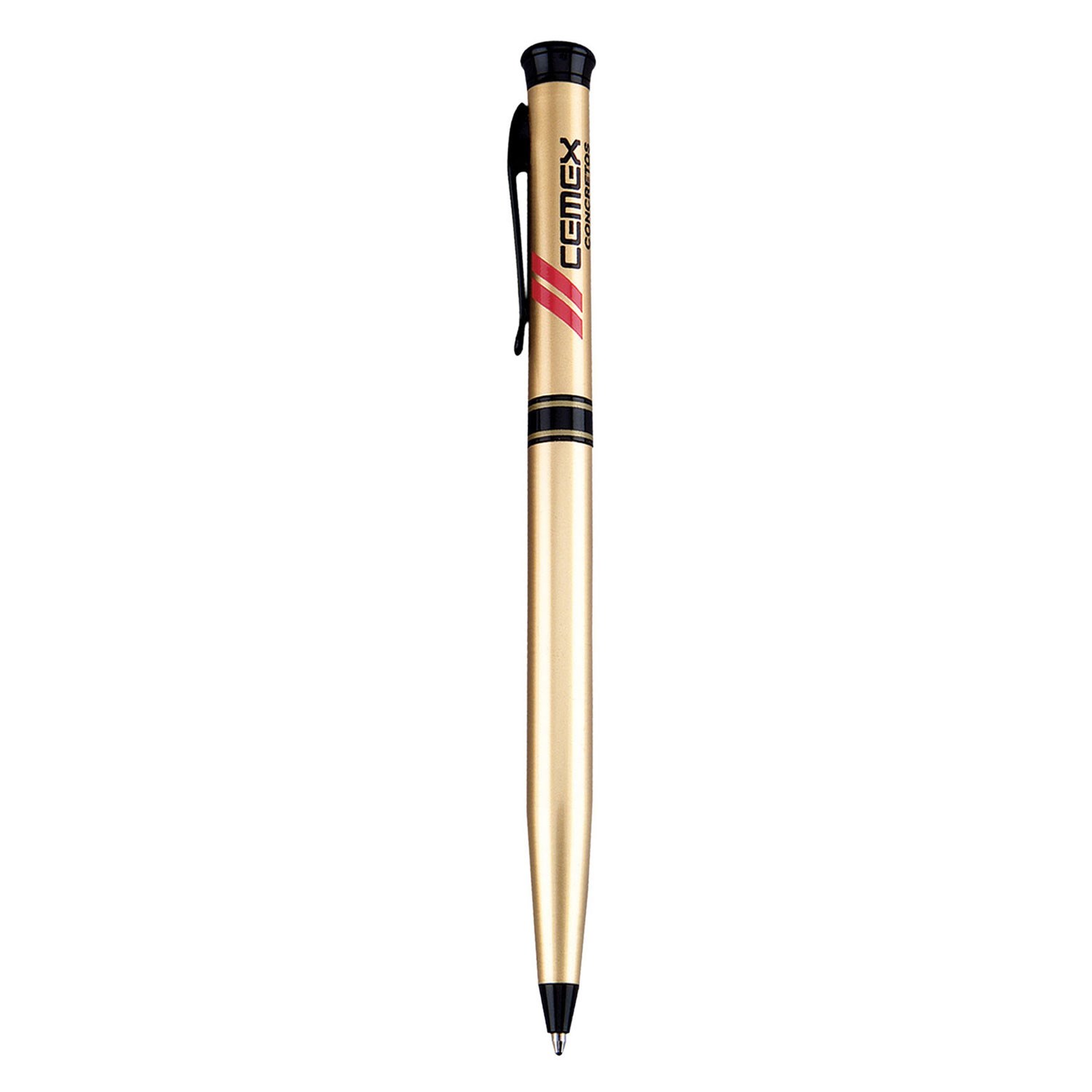 Solid Brass Ballpoint Twist Metal Pen - Gold