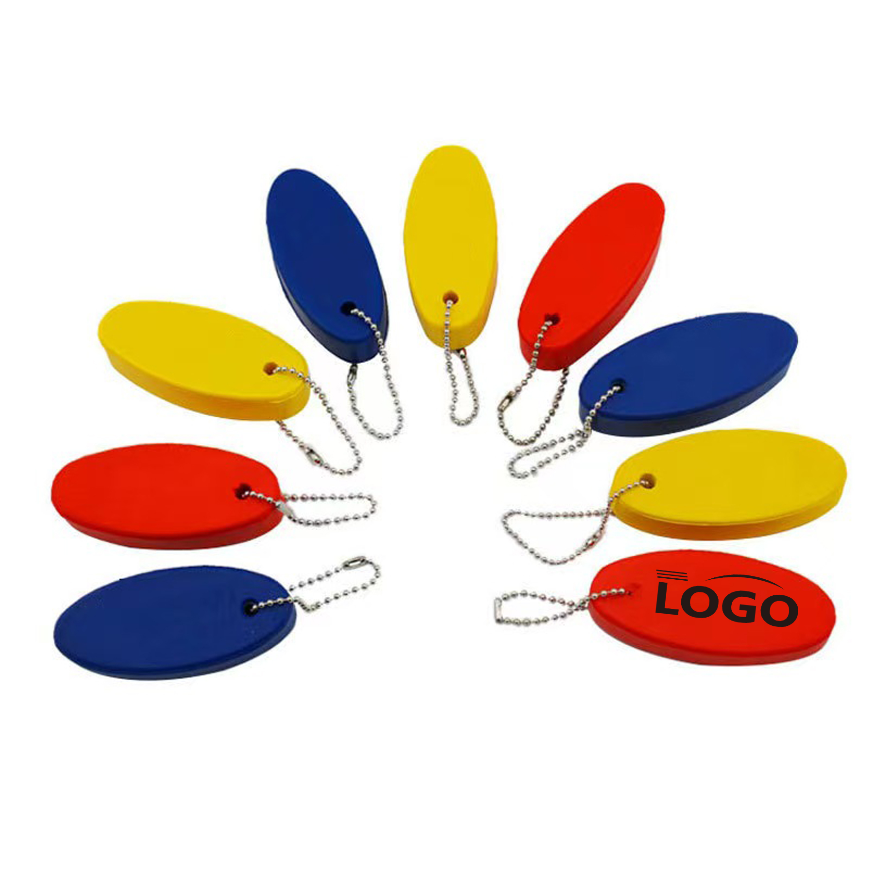 Oval Foam Floating Keychain 1