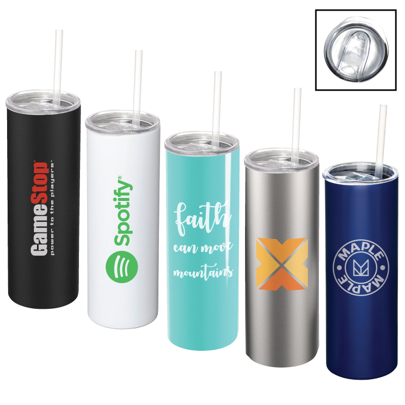 Neptune Skinny 20 oz. Stainless Steel Vacuum Insulated Tumbler 1