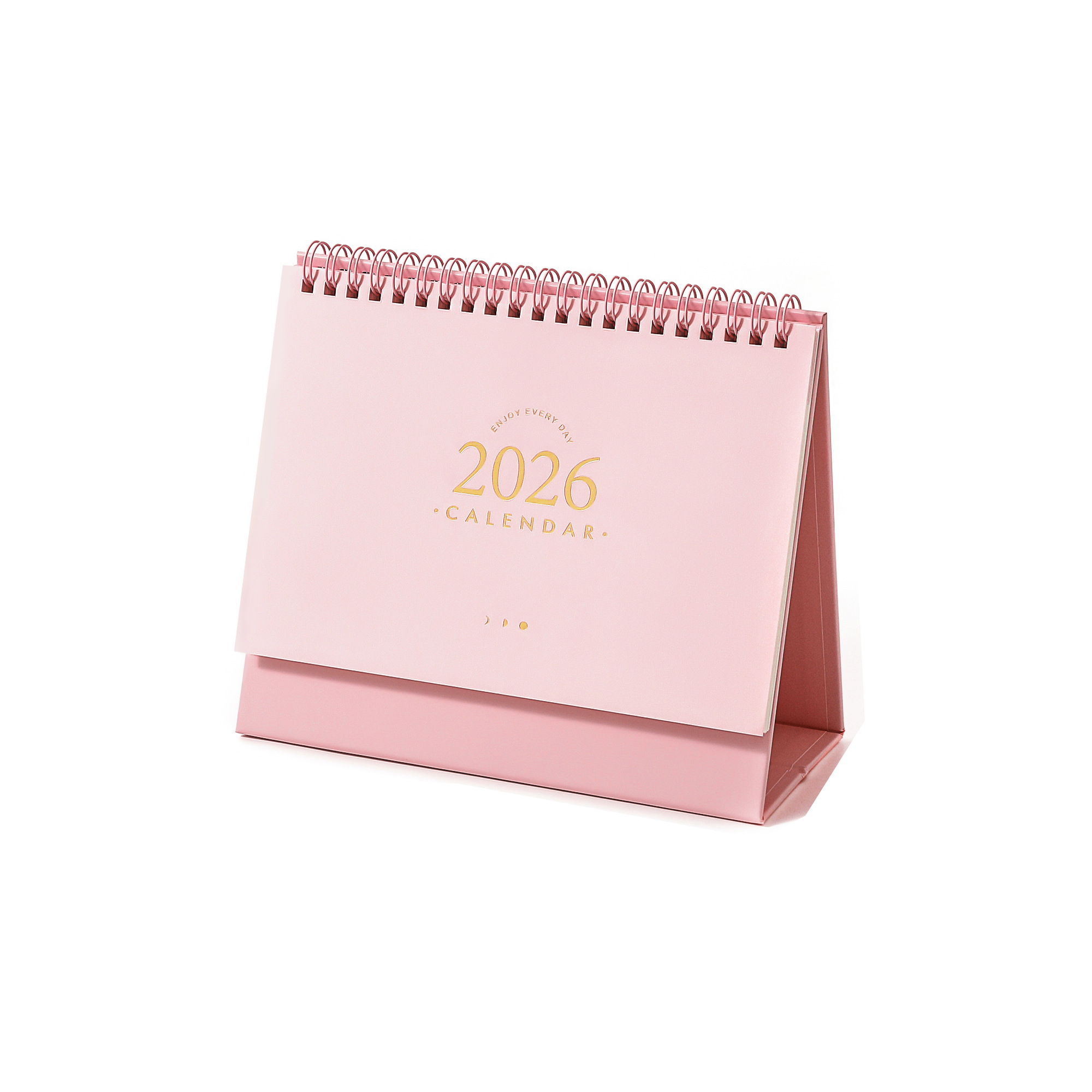 Custom Desk Calendar With Metal Double Binding 8