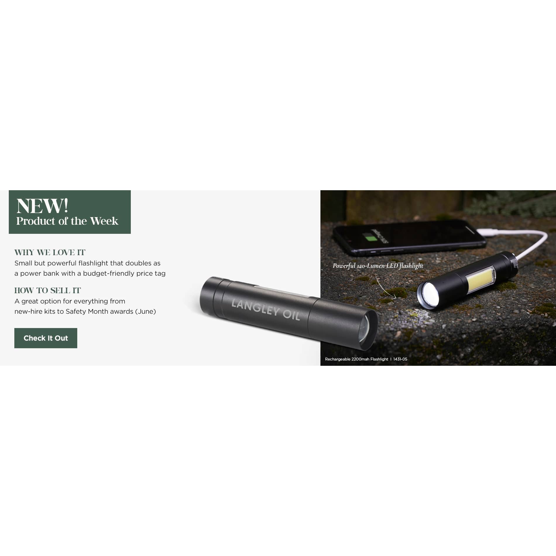 Rechargeable 2200mah Flashlight 105