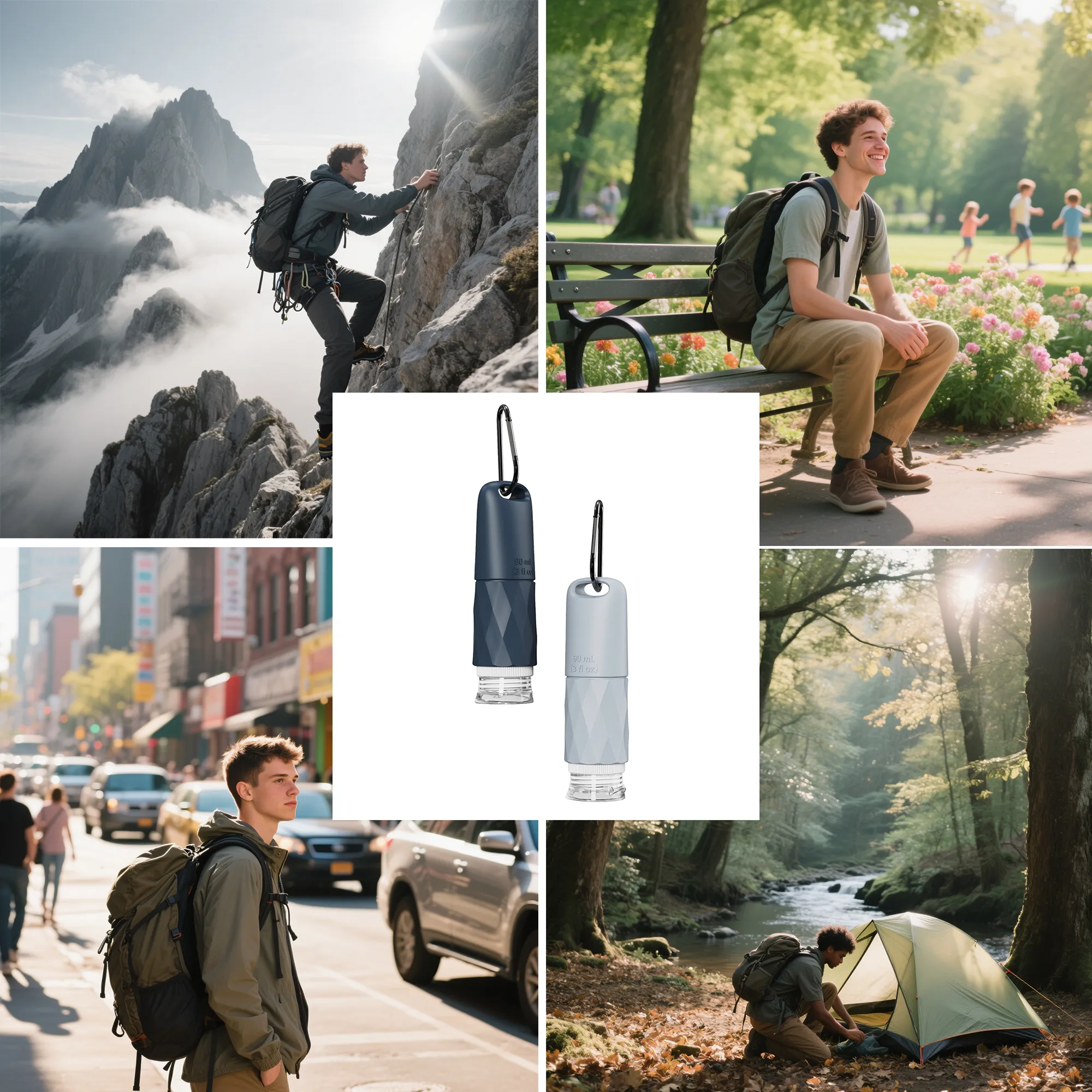 Logo Customized Portable Travel Bottles for Business Trips B 2