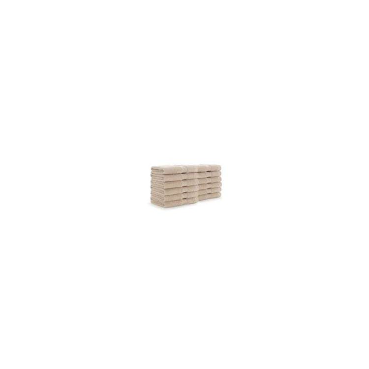 100% Cotton Washcloths -12x12 Beige 2