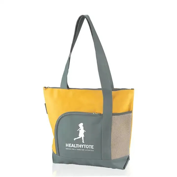 600D Polyester Canvas Zipper Tote 9