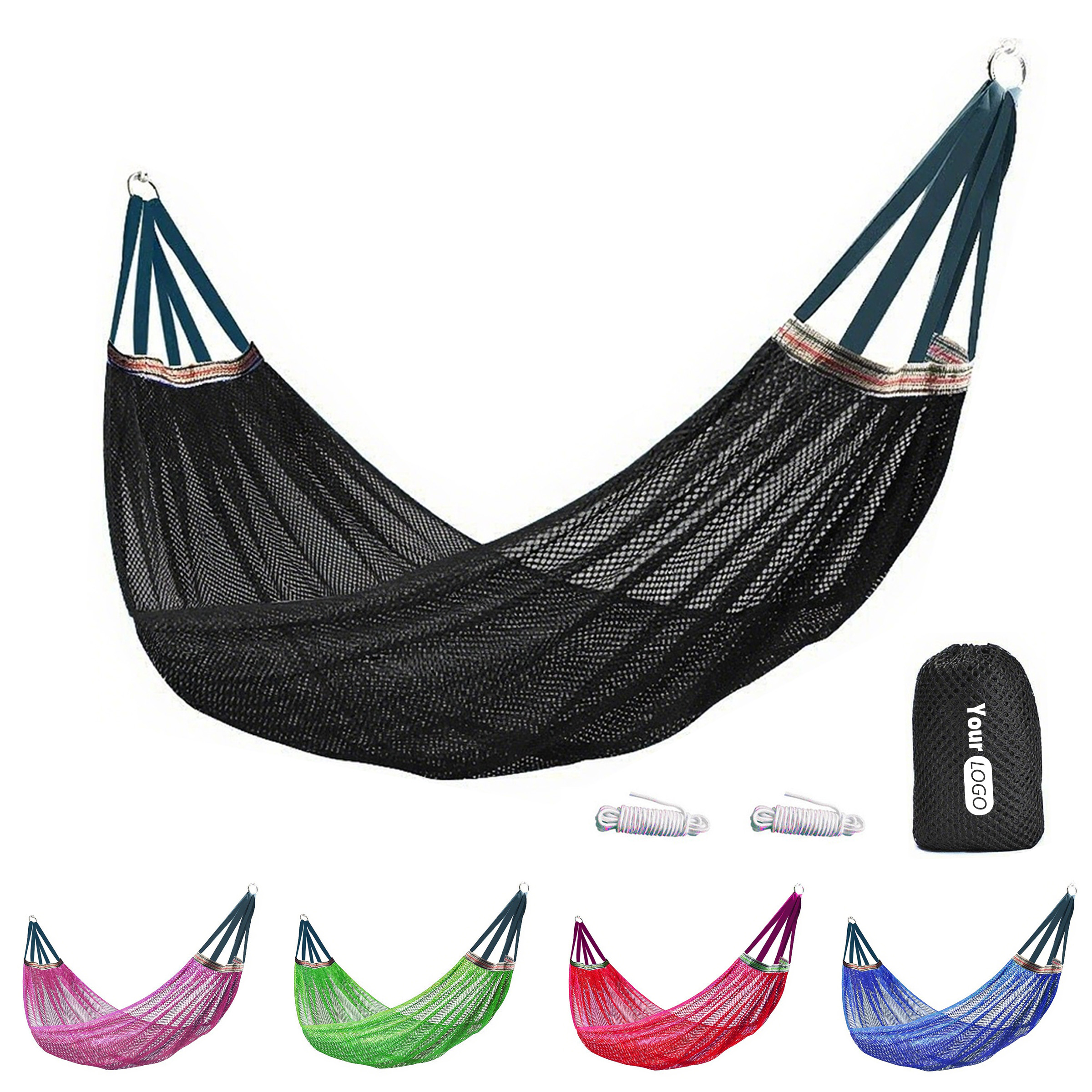 Nylon Portable Mesh Nylon Hammock 4