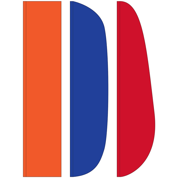 3' x 15' Solid Color Feather Flags 2