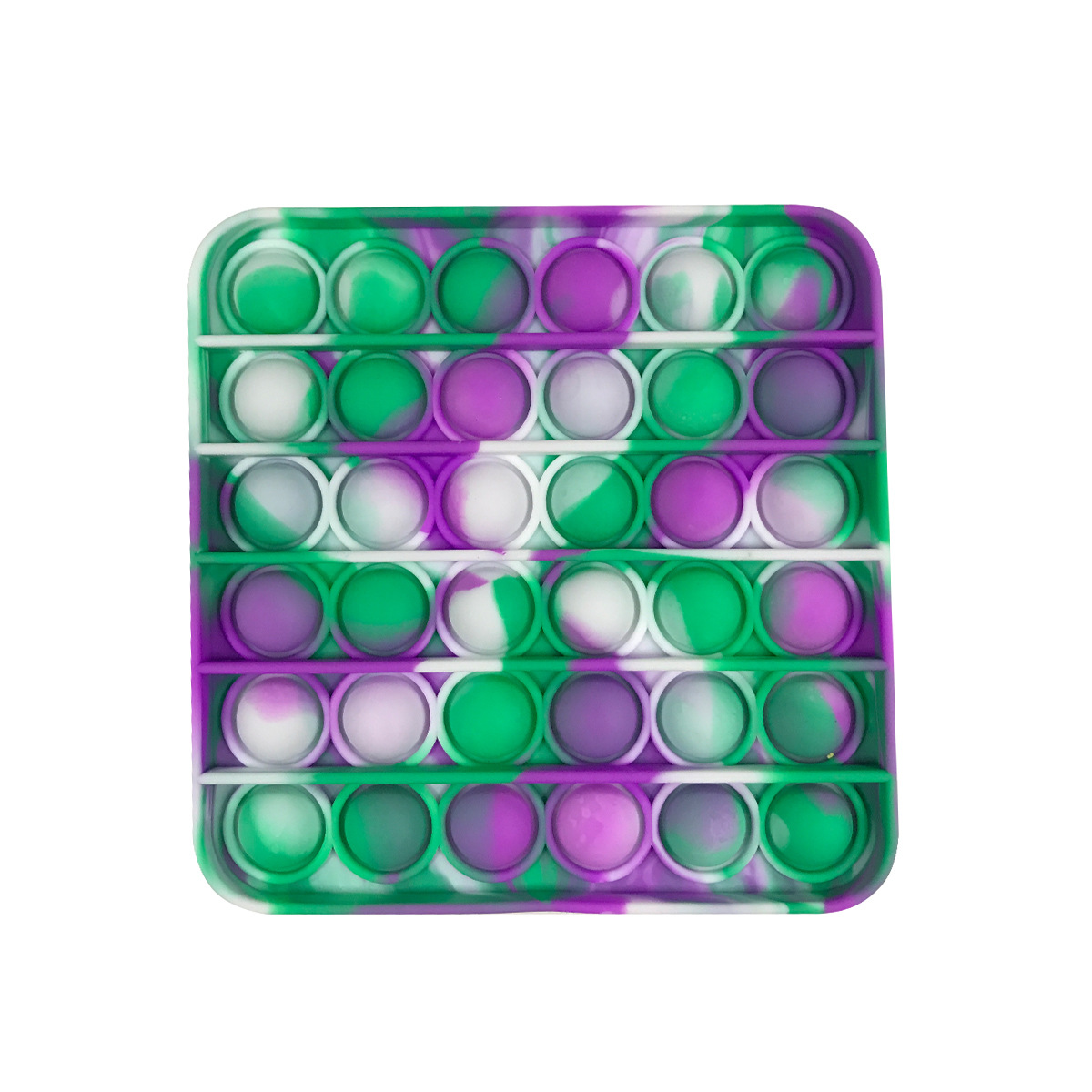 Square Camouflage Push Pop Bubble Fidget Sensory Toy 5