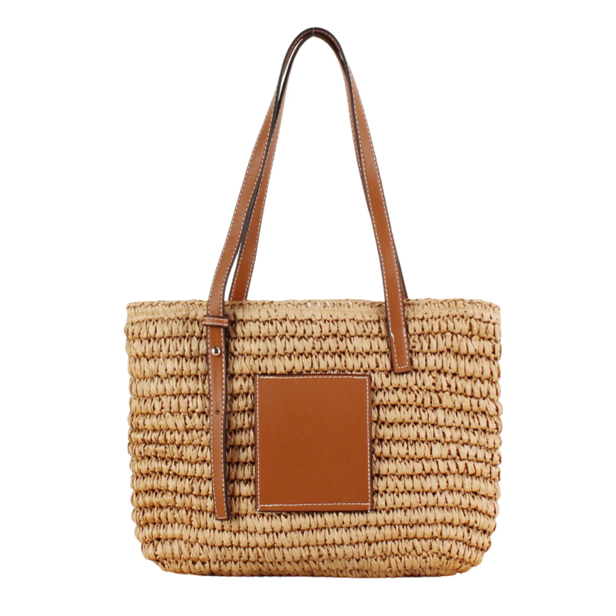 Spacious Temperament Woven Shoulder Bag 5