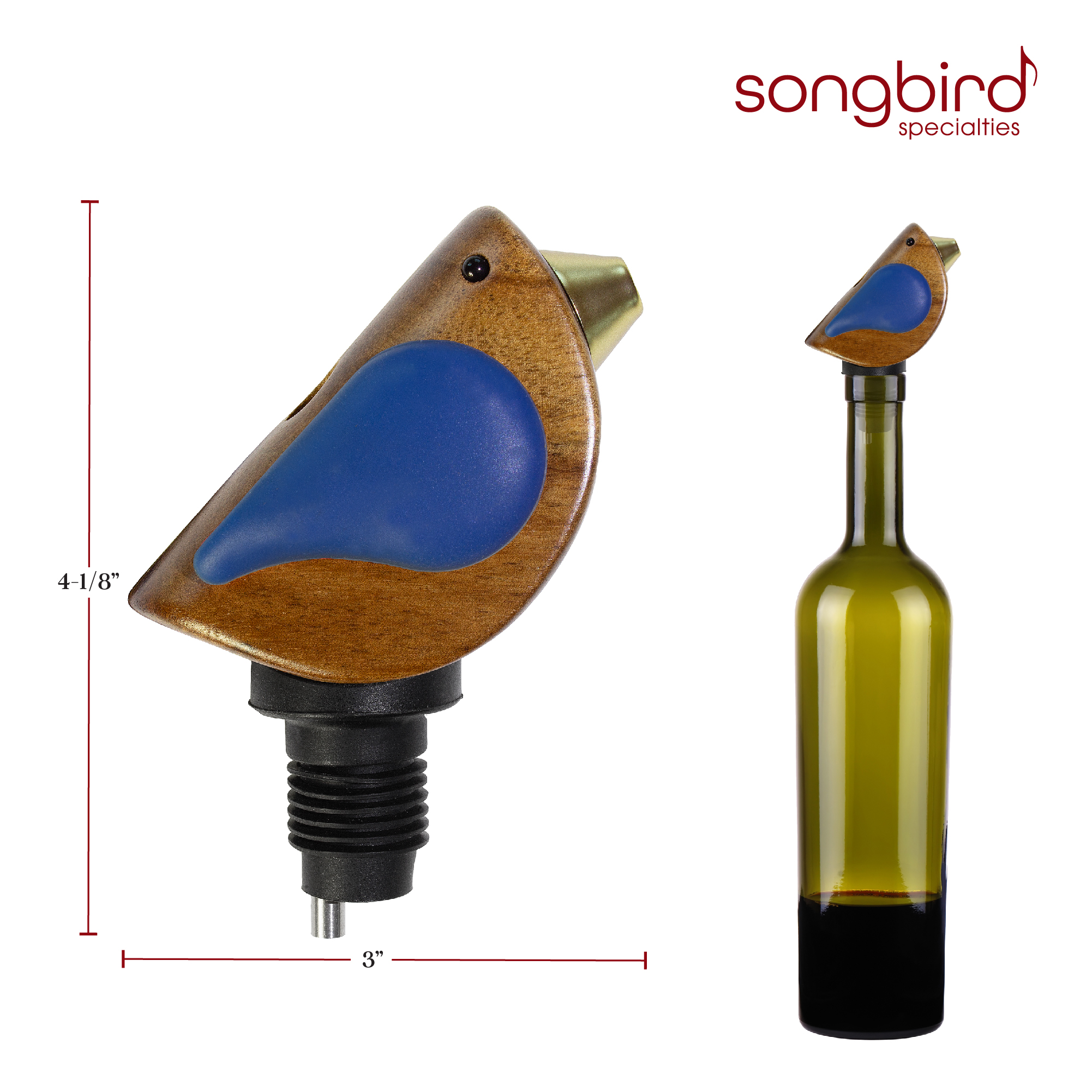 Songbird Specialties™ Bottle Pourer - Blue 2