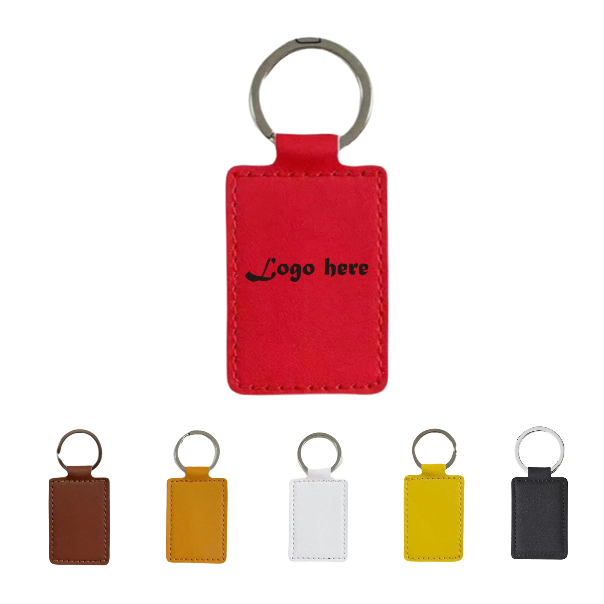 Laser Engraved Leatherette Key Tag 2