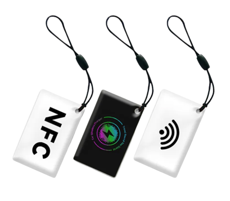 Waterproof Epoxy Smart NFC Card with Keychain 3