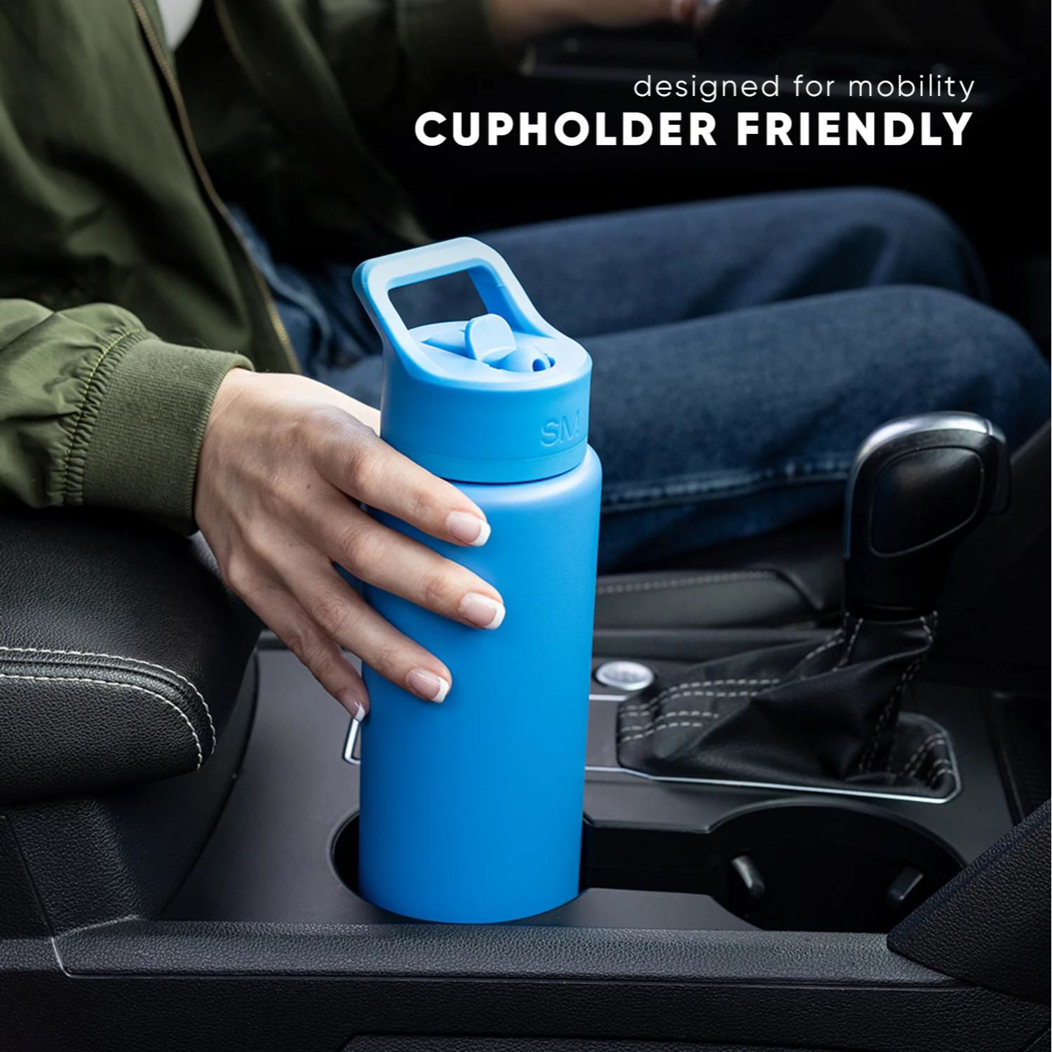 18 oz Simple Modern® Stainless Steel Double-Walled Insulated Summit Water Bottle with Straw Lid 11