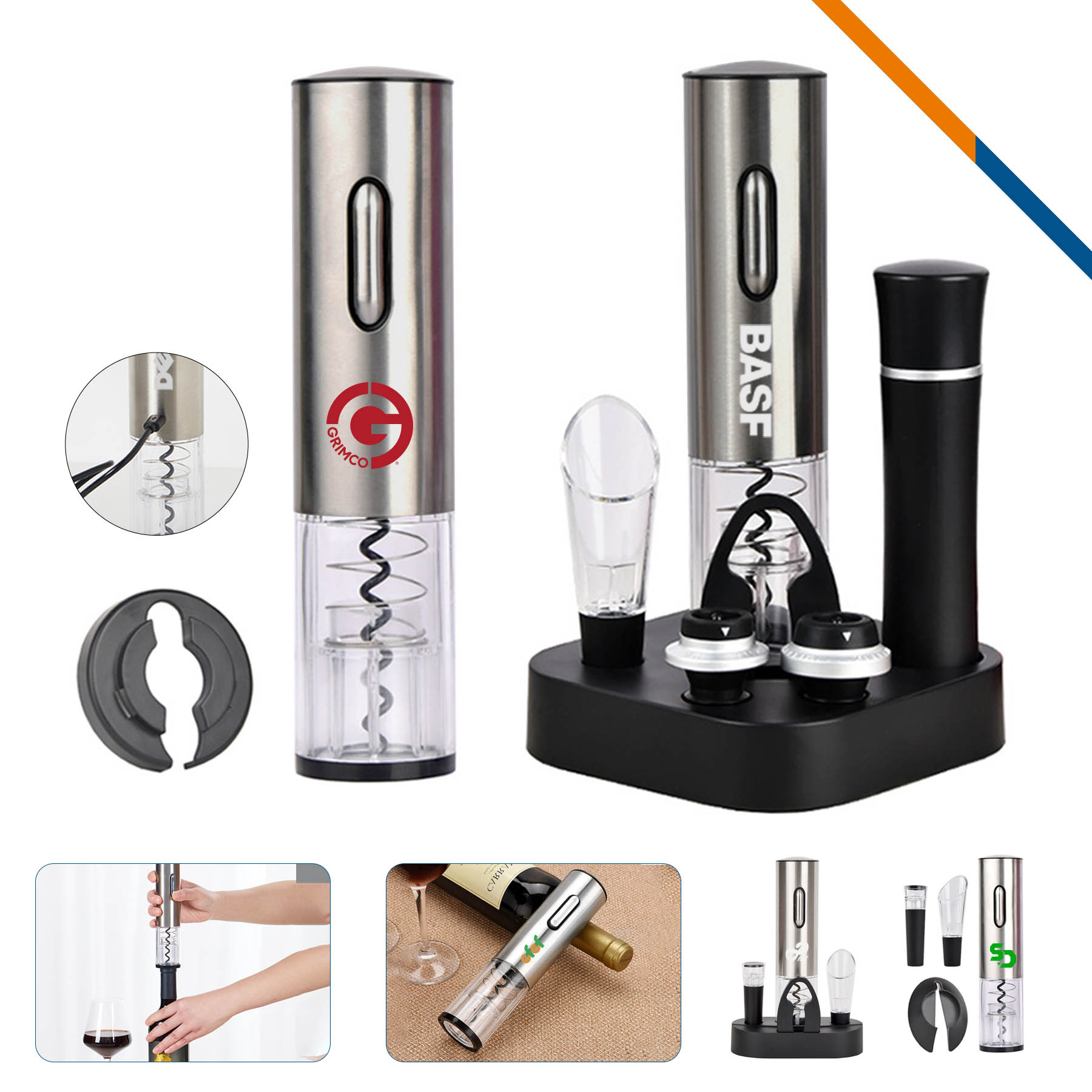 LuxCork Electric Wine Opener Set 2