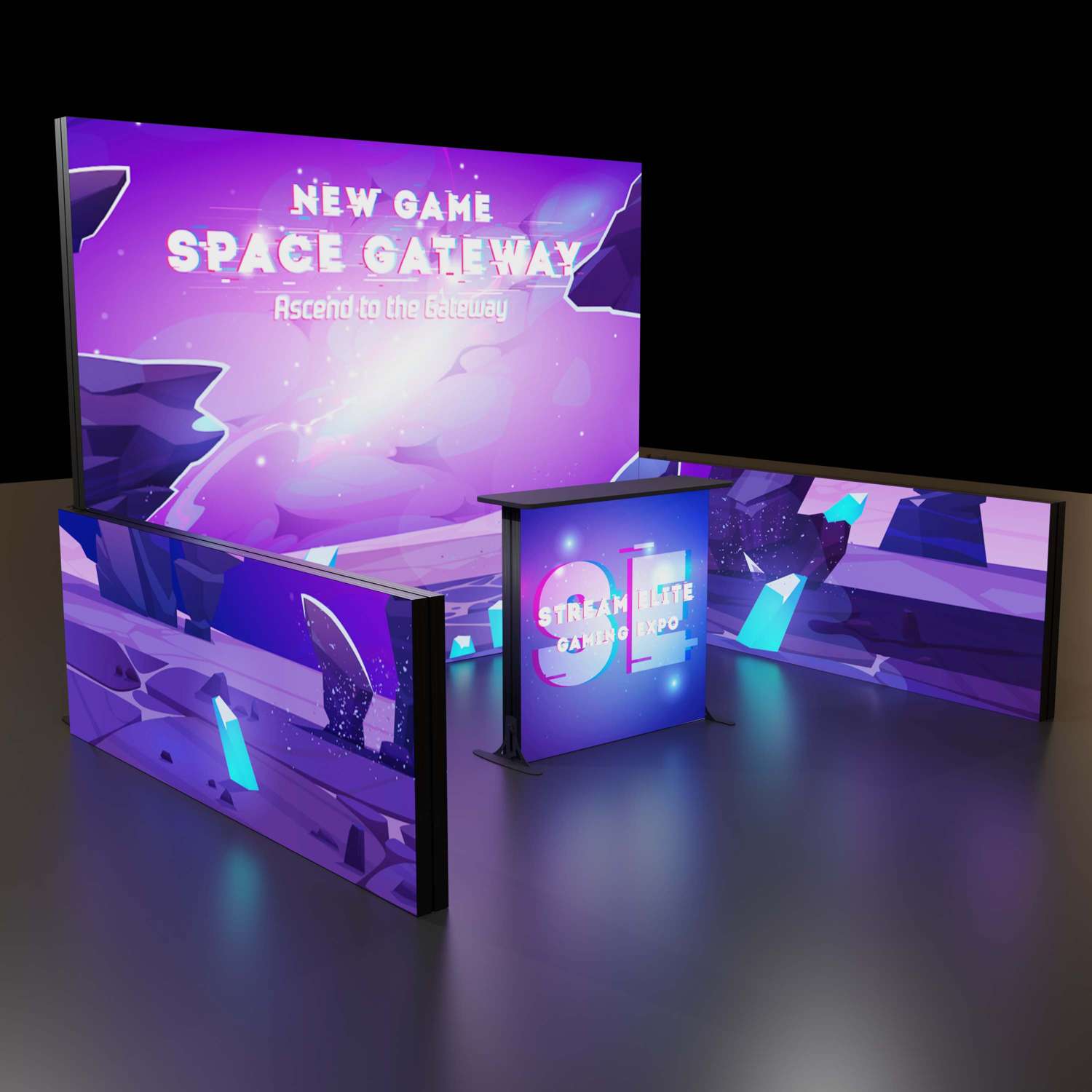 8'H Astra Modular Booth Kit 1 13
