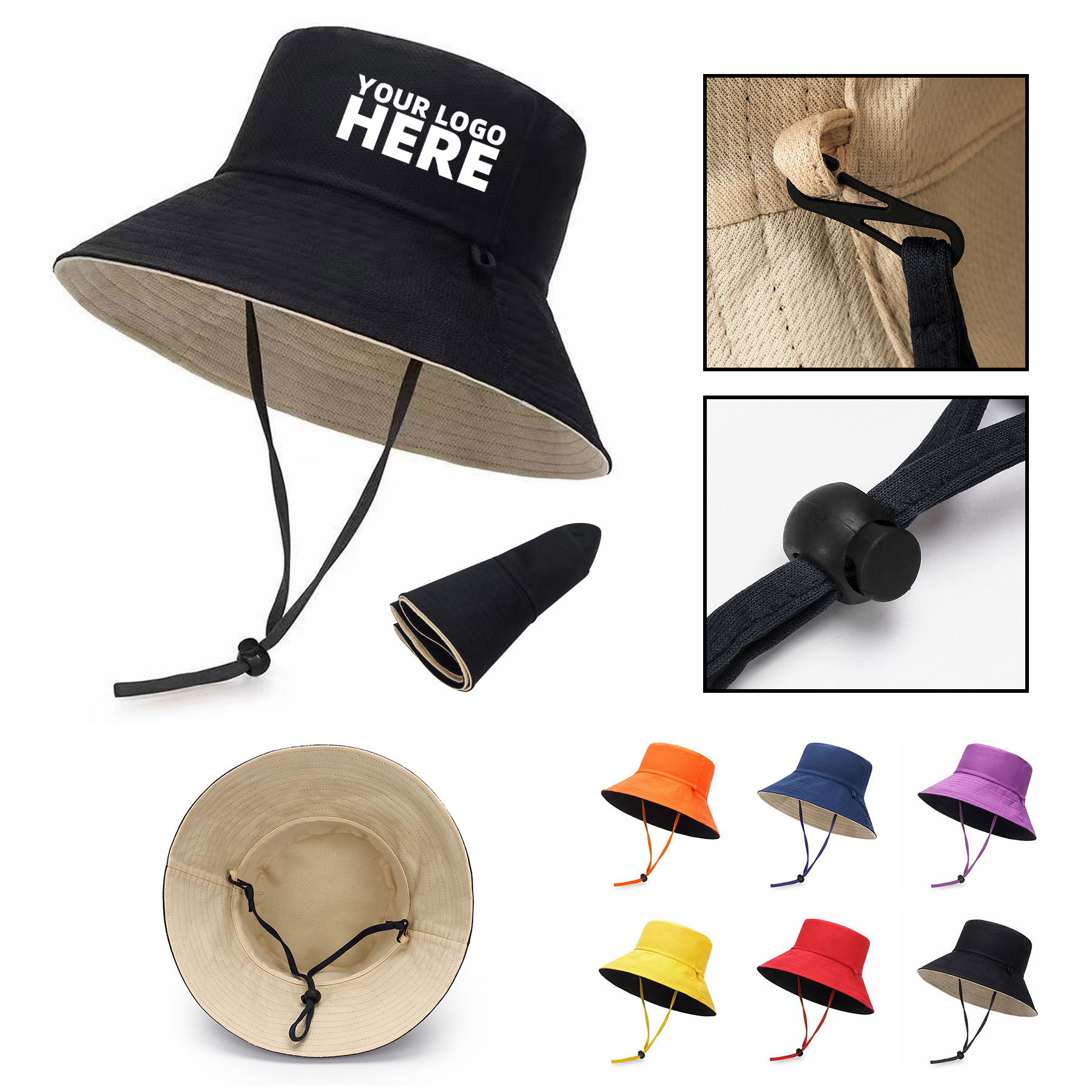 Double Side Wear Sun Bucket Hat 2