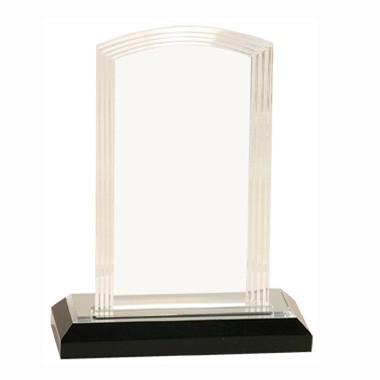 7 INCH SILVER STEP ARCH IMPRESS ACRYLIC TROPHY 2