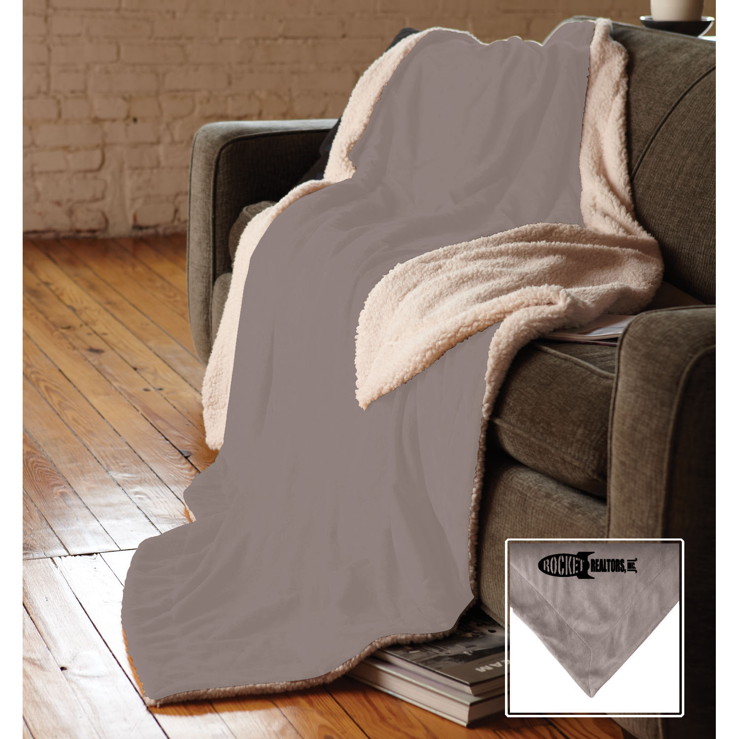Oversized Micro Mink Sherpa Blanket 8