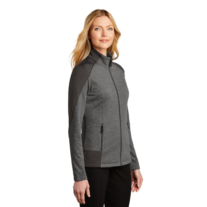 Port Authority Women's Grid Fleece Jacket. 12