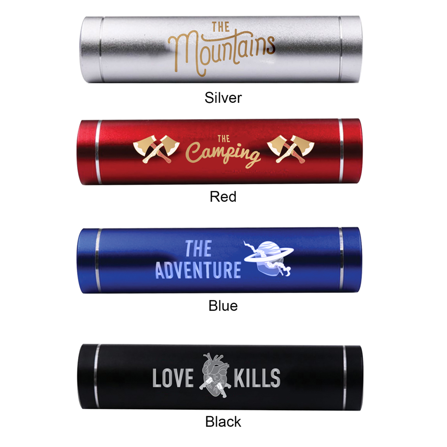 Dual-Input 2200mAh Cylinder Power Bank 6