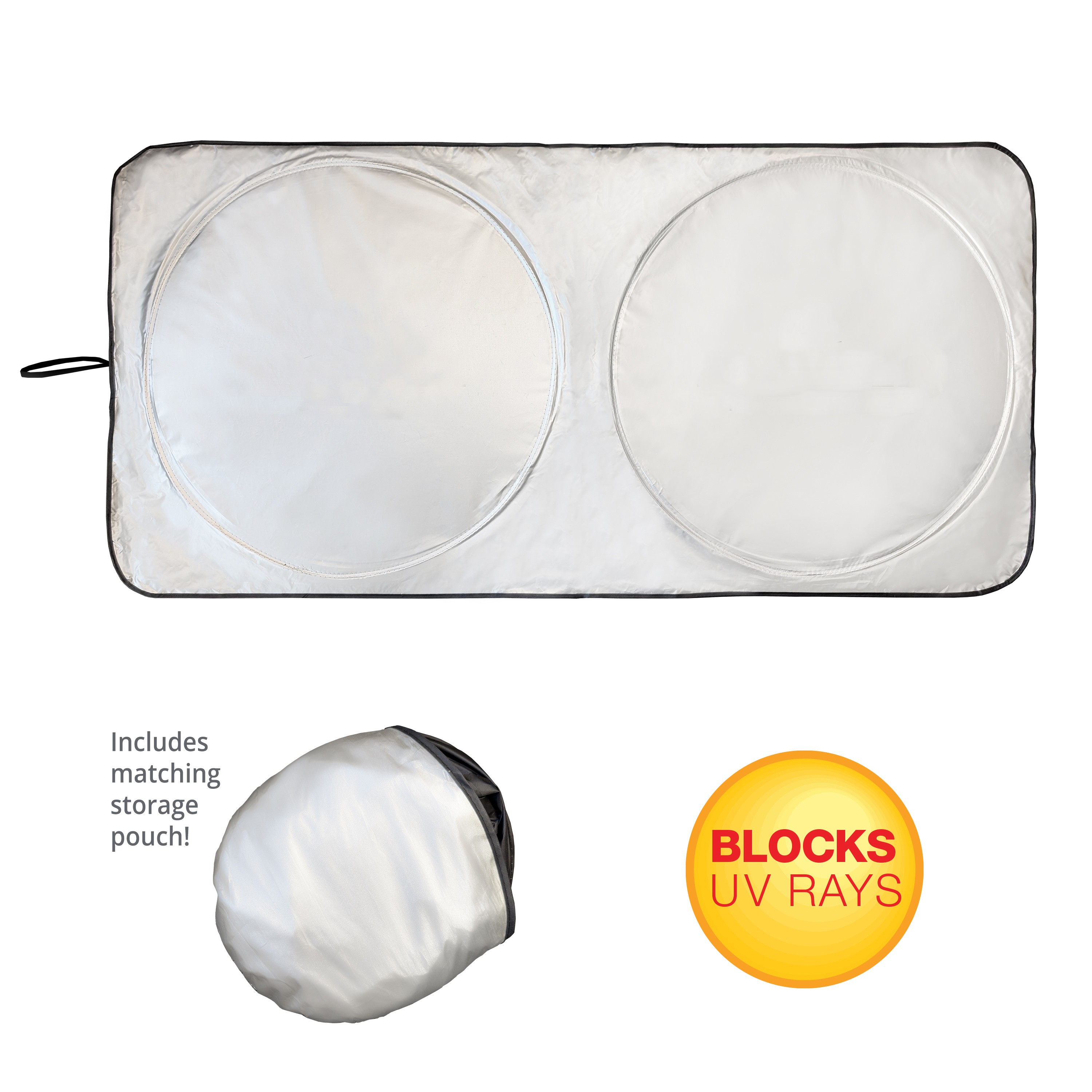 NEW The Car Shade UV Windshield Sunshade with Pouch