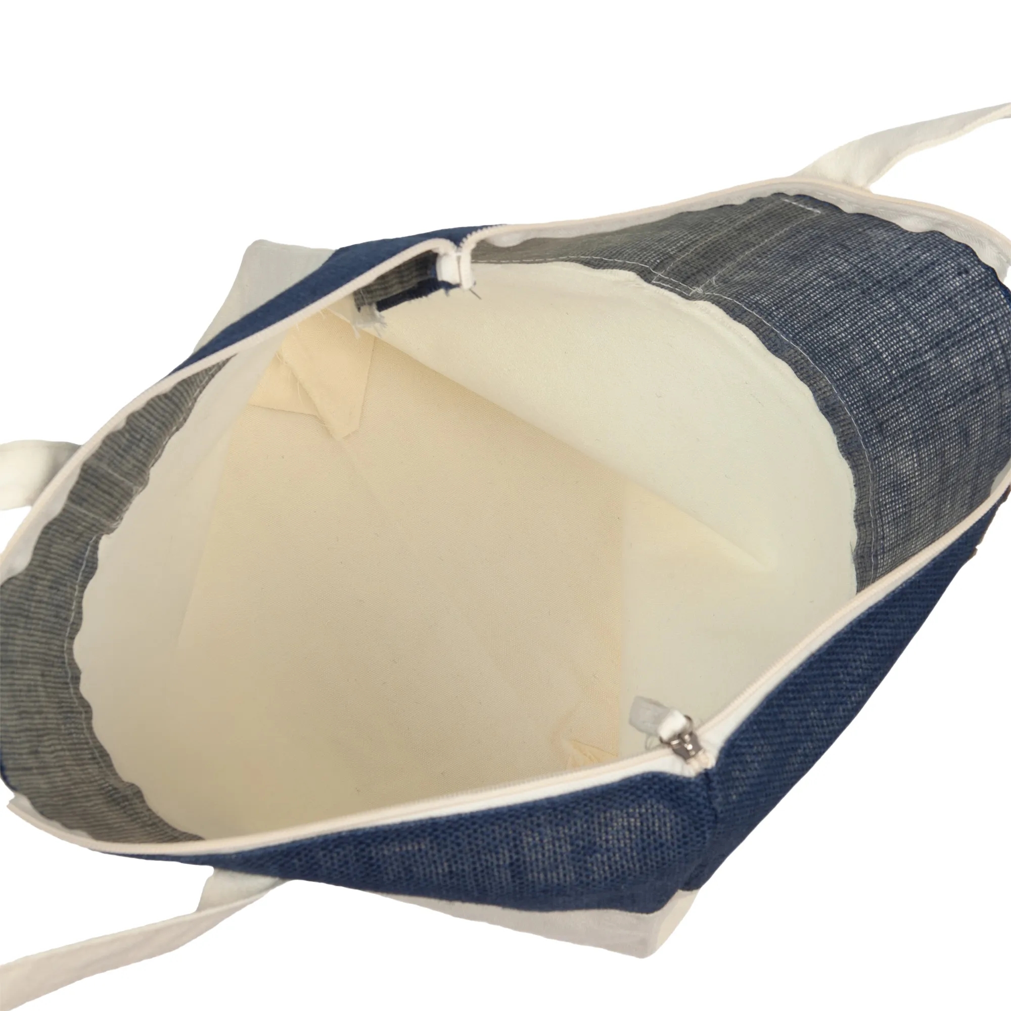 Blue Top Canvas and Non-Woven Tote 2