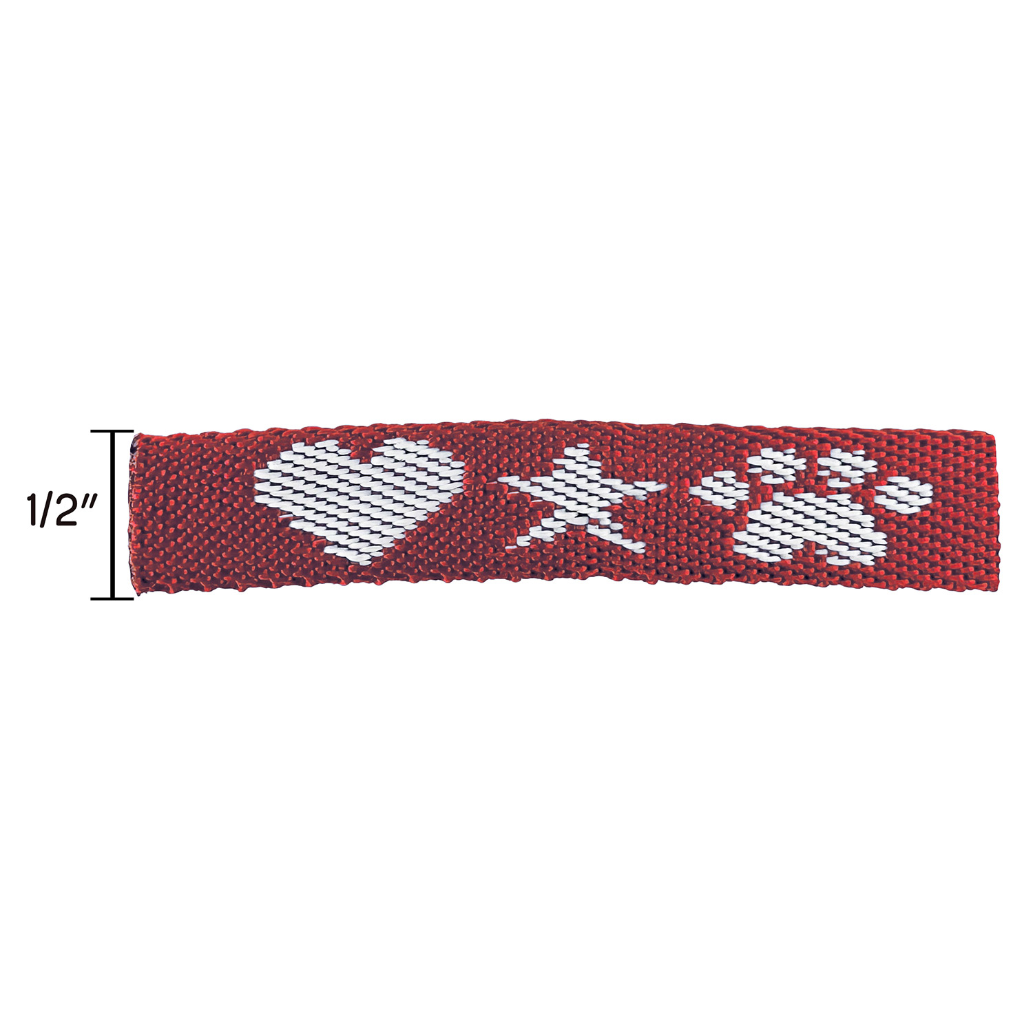 1/2" Woven Wristband w/ Clear Slide Closure - "Platinum" Weave 27