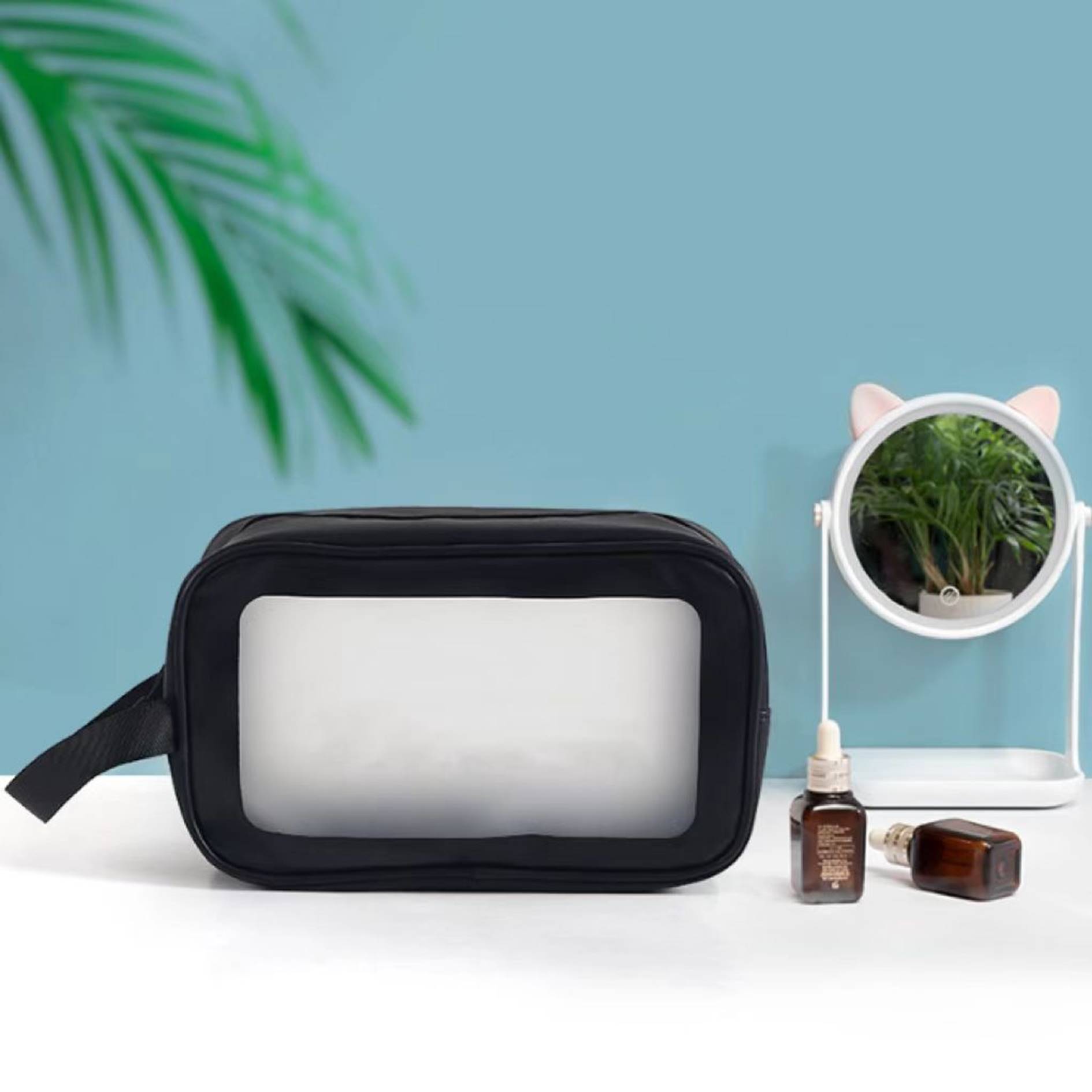Portable Frosted Transparent Cosmetic Bags 4