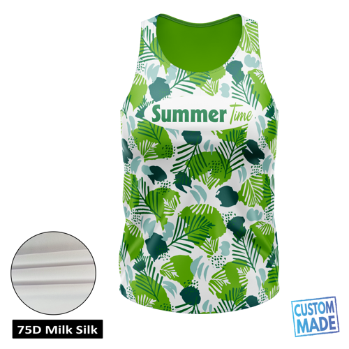 Women's Sublimation Jersey Style Tank Top - Spandex Interlock 1