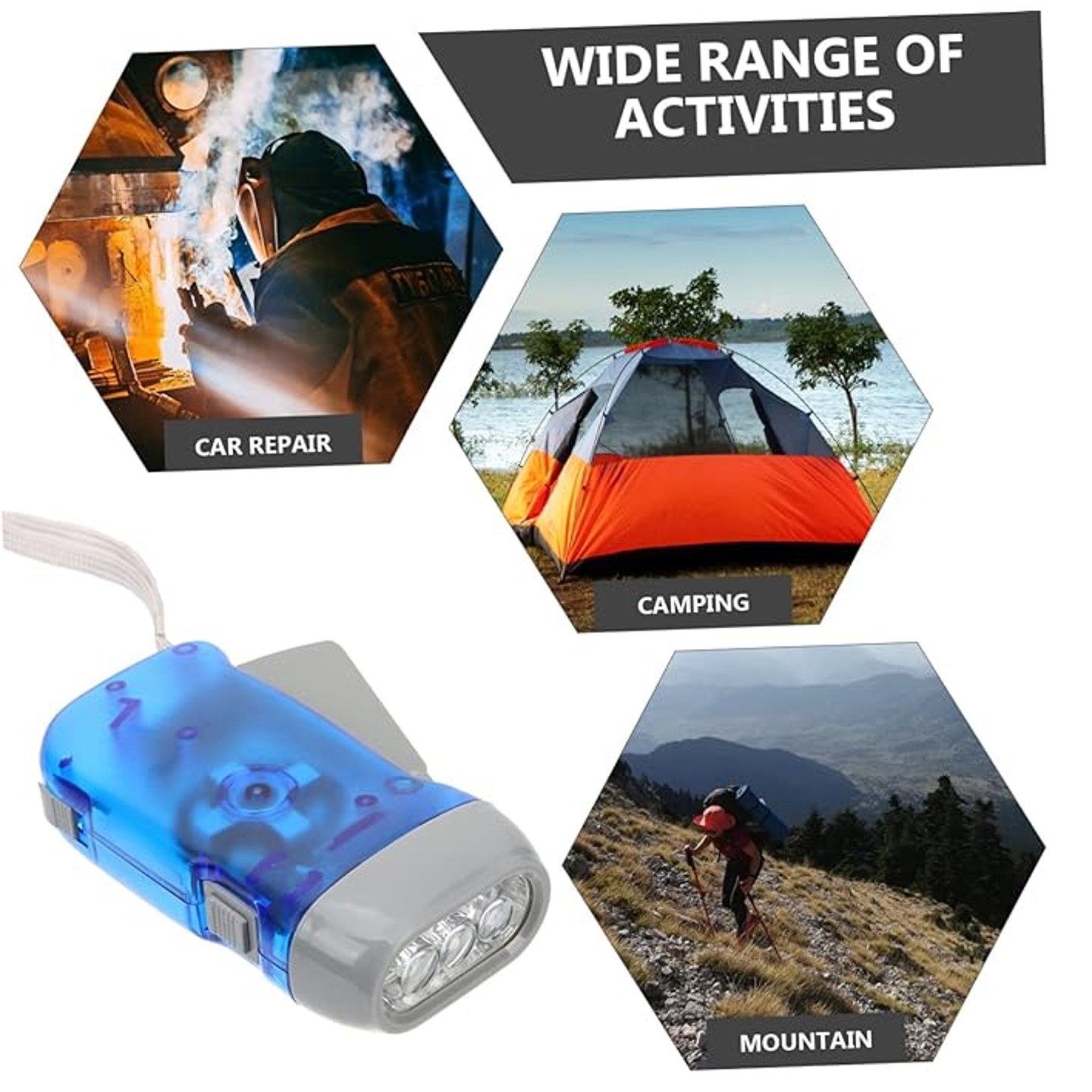 Hand Crank Flashlight Small Flashlight Lantern 3