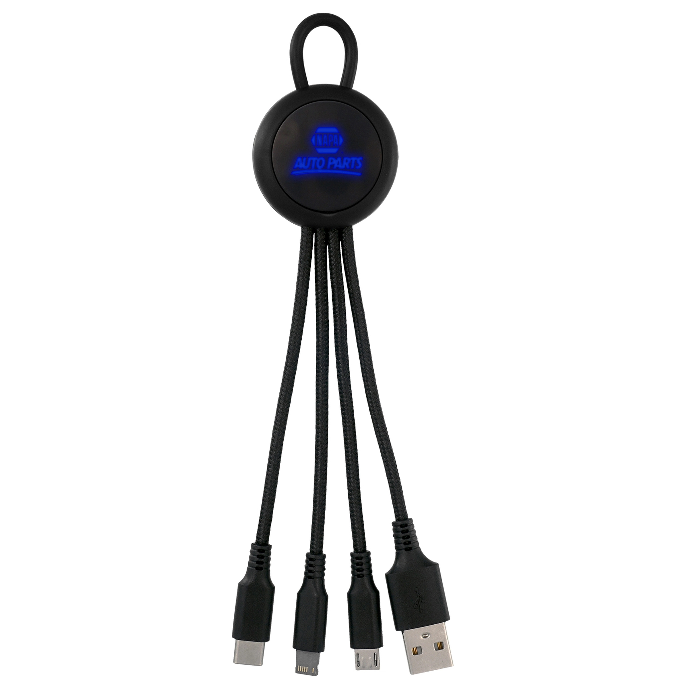 COLOR LIGHT UP LOOP 3-IN-1 CHARGING CABLE 3