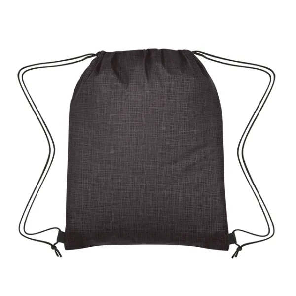 Crosshatch Non-Woven Drawstring Bag -12.6x16 3