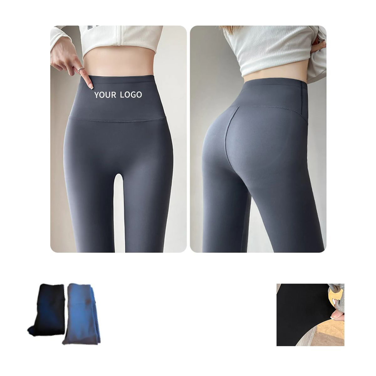 Cold Weather Yoga Pants with Four Way Stretch 2