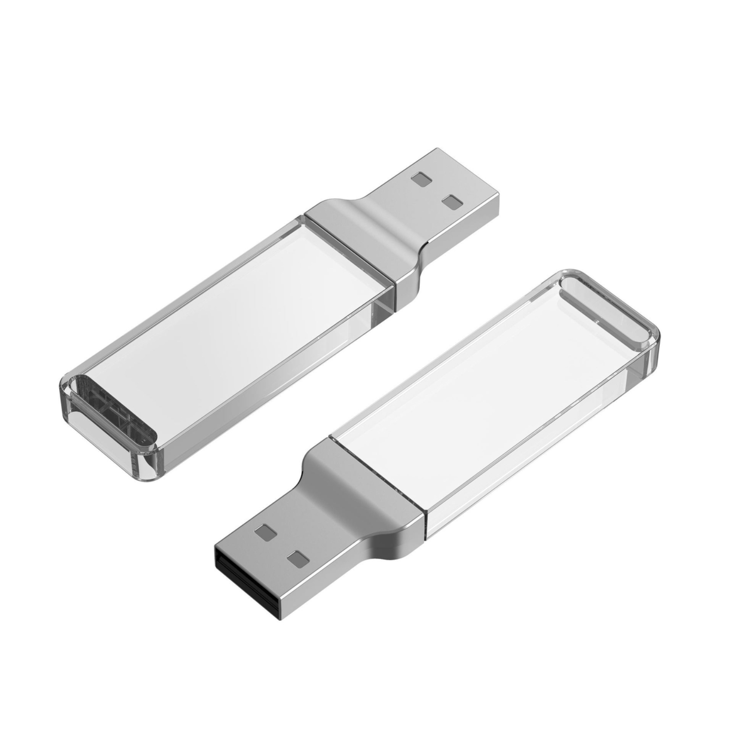 Light up Clear Acrylic USB Flash Drive 5