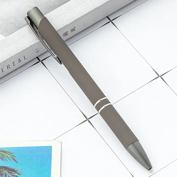 Metal Ballpoint Pen With Gunmetal Trim 6