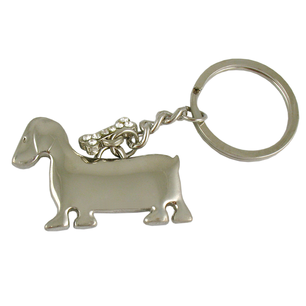 Dog with small Bone Key Tag (Key Chain, Keychain, Key chains)-CLOSE OUT 4