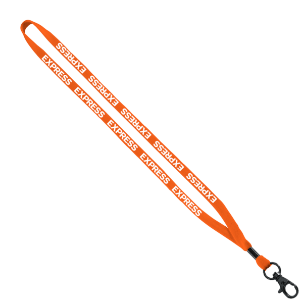 1/2" Cotton Lanyard with Metal Crimp & Split-Ring 13