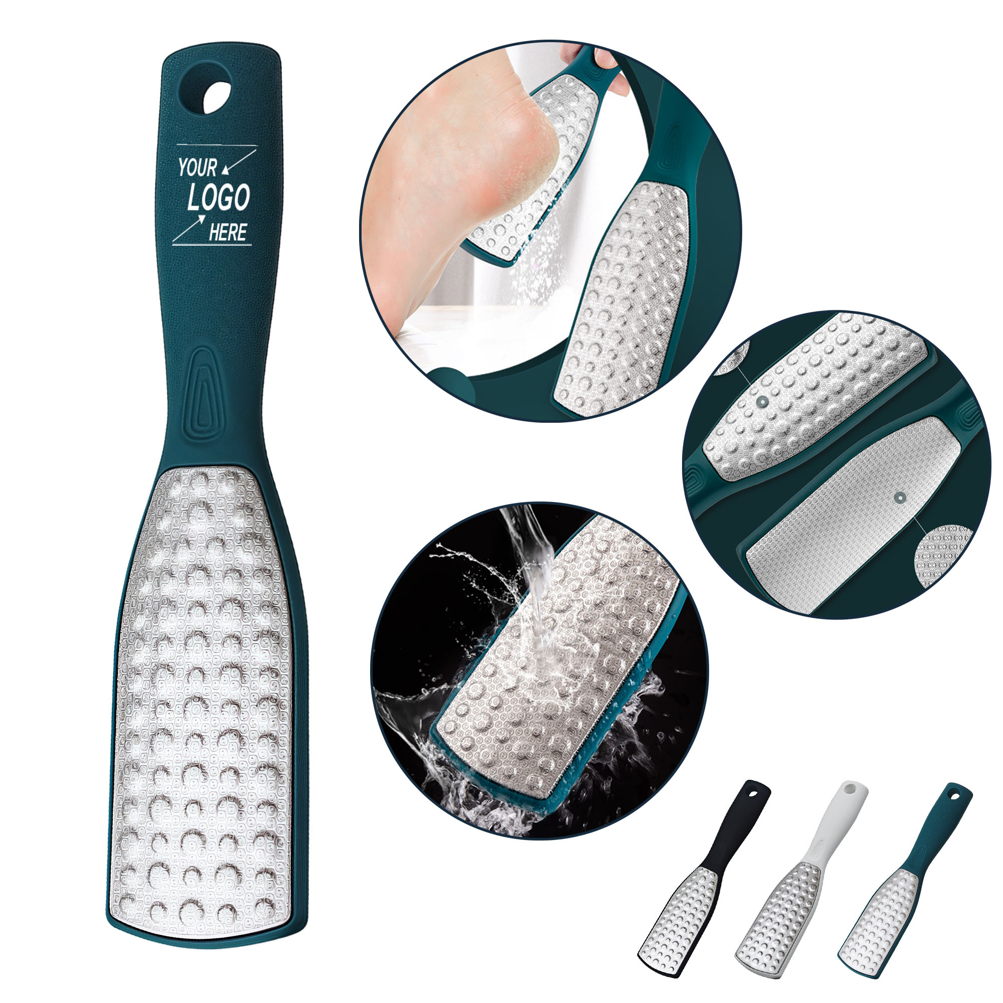 Dual Sided Stainless Steel Foot File for Dead Skin Removal 3