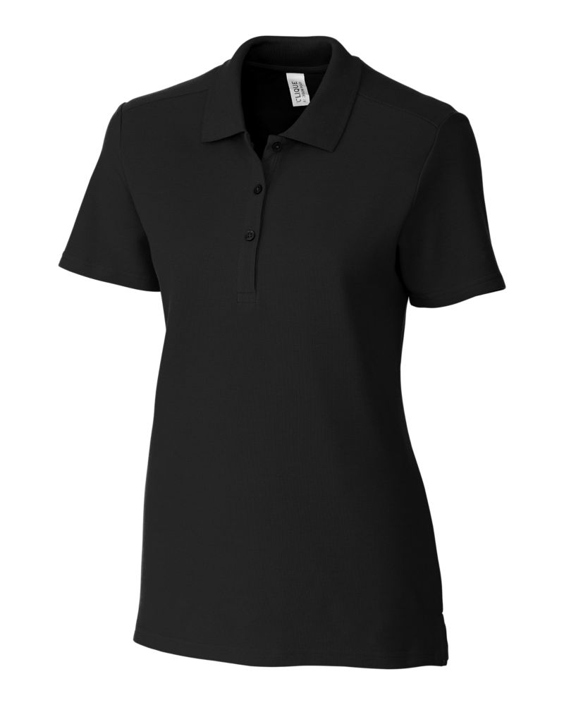 Addison All Cotton Pique Short Sleeve Womens Polo