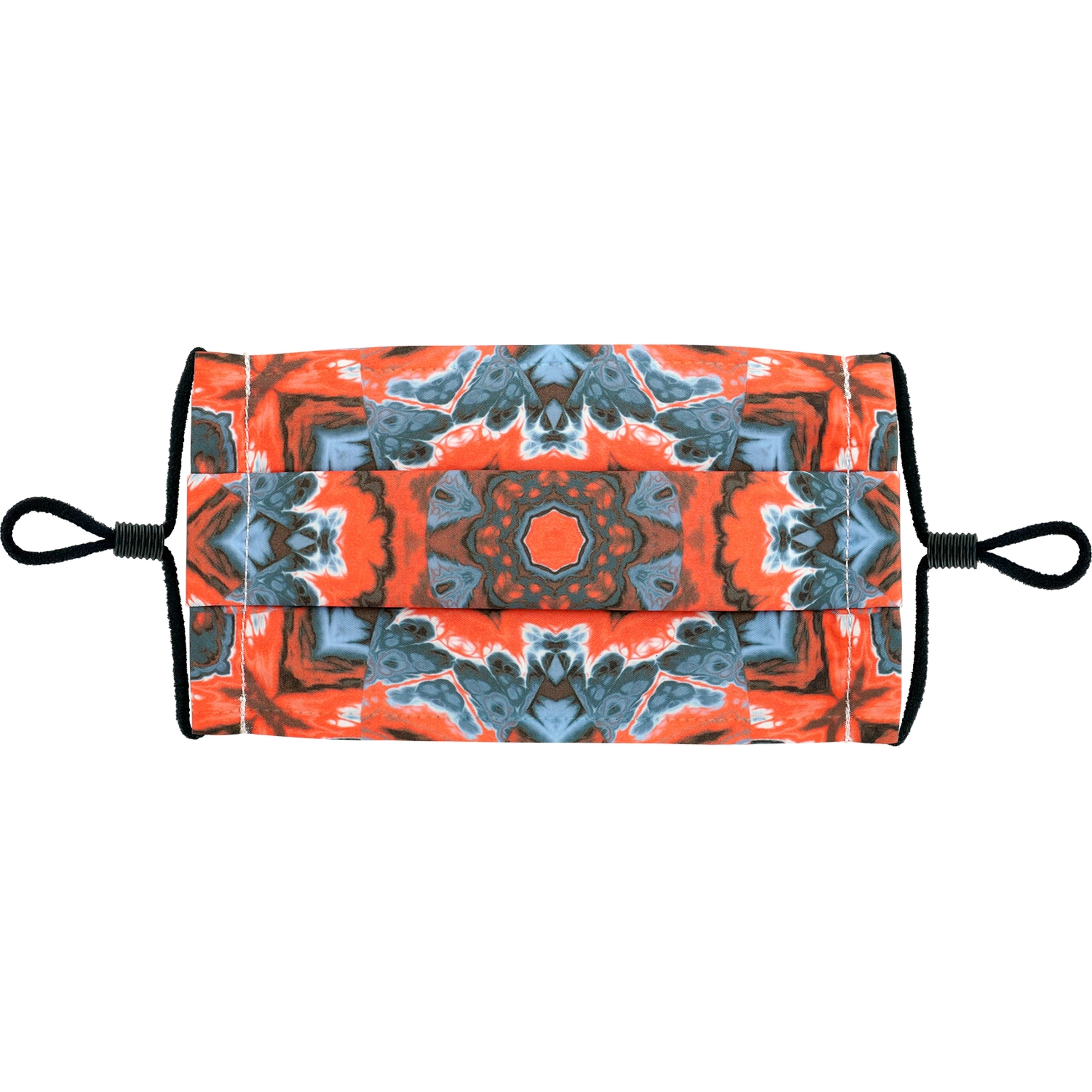 Single Pleat Full Color Fabric Face Mask 2