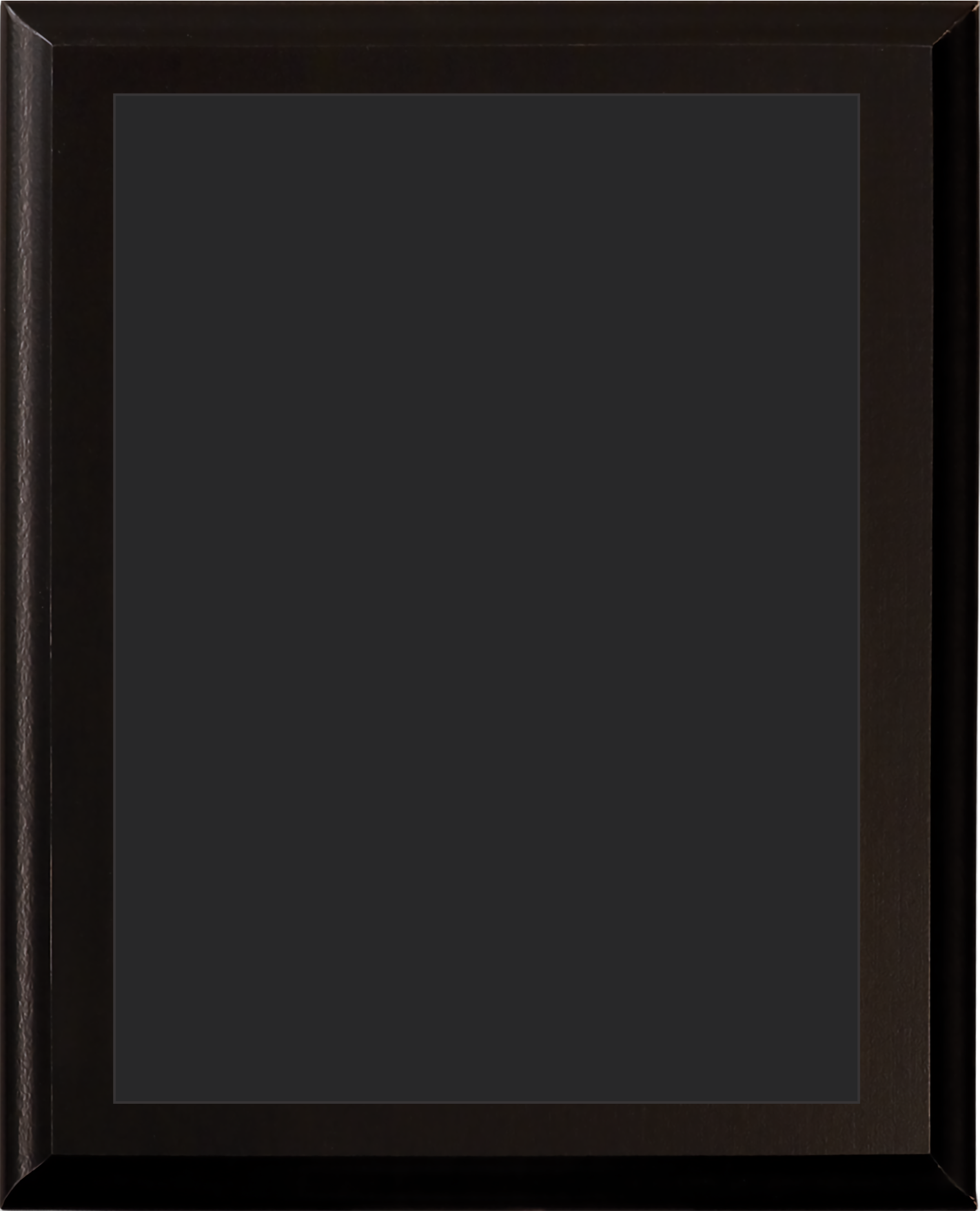 Black Matte Finish Certificate Plaque 16