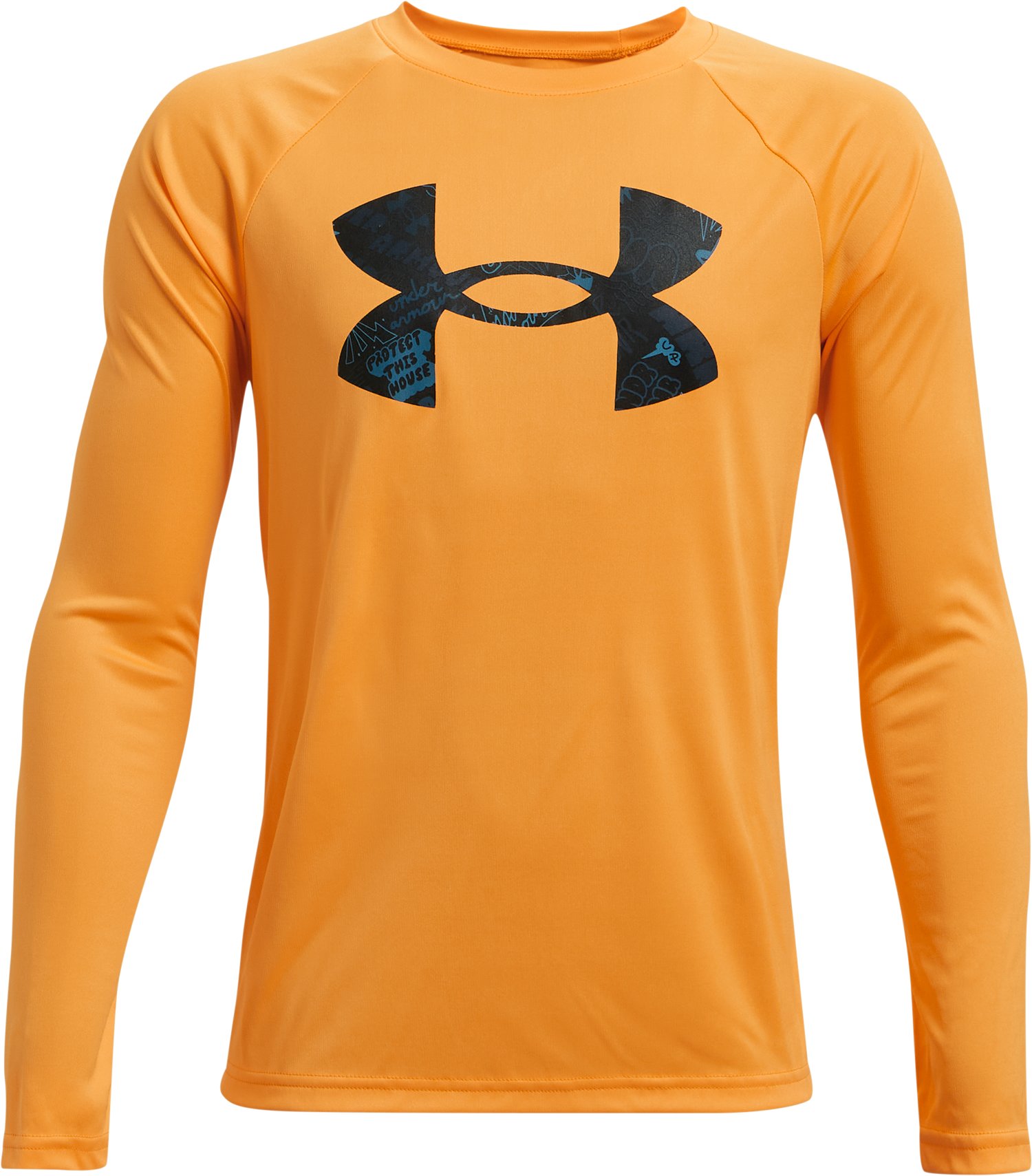 Boys' UA Tech Logo Fill Long Sleeve 9