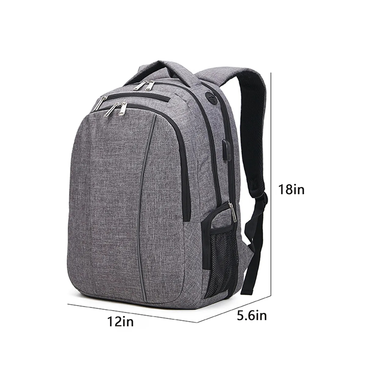 Business Hiking Travel Backpack with USB Charging Port 6