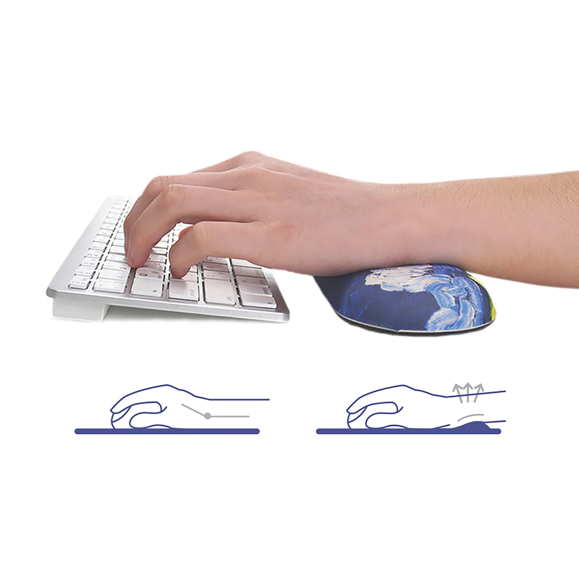 MOQ 50pcs Gel Memory Foam Set Keyboard Wrist Rest Pad 1
