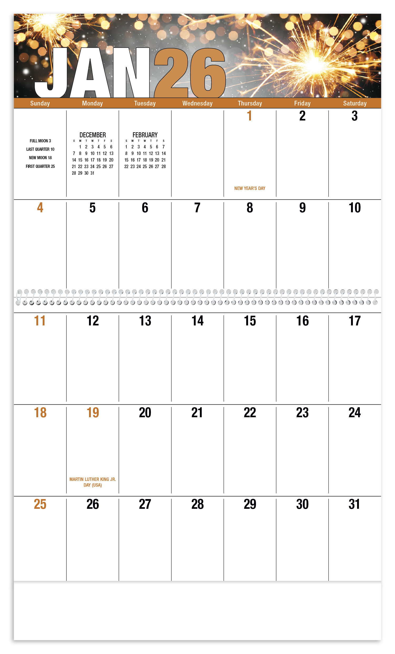 Good Value™ Seasonal Expressions Big Block Calendar 11