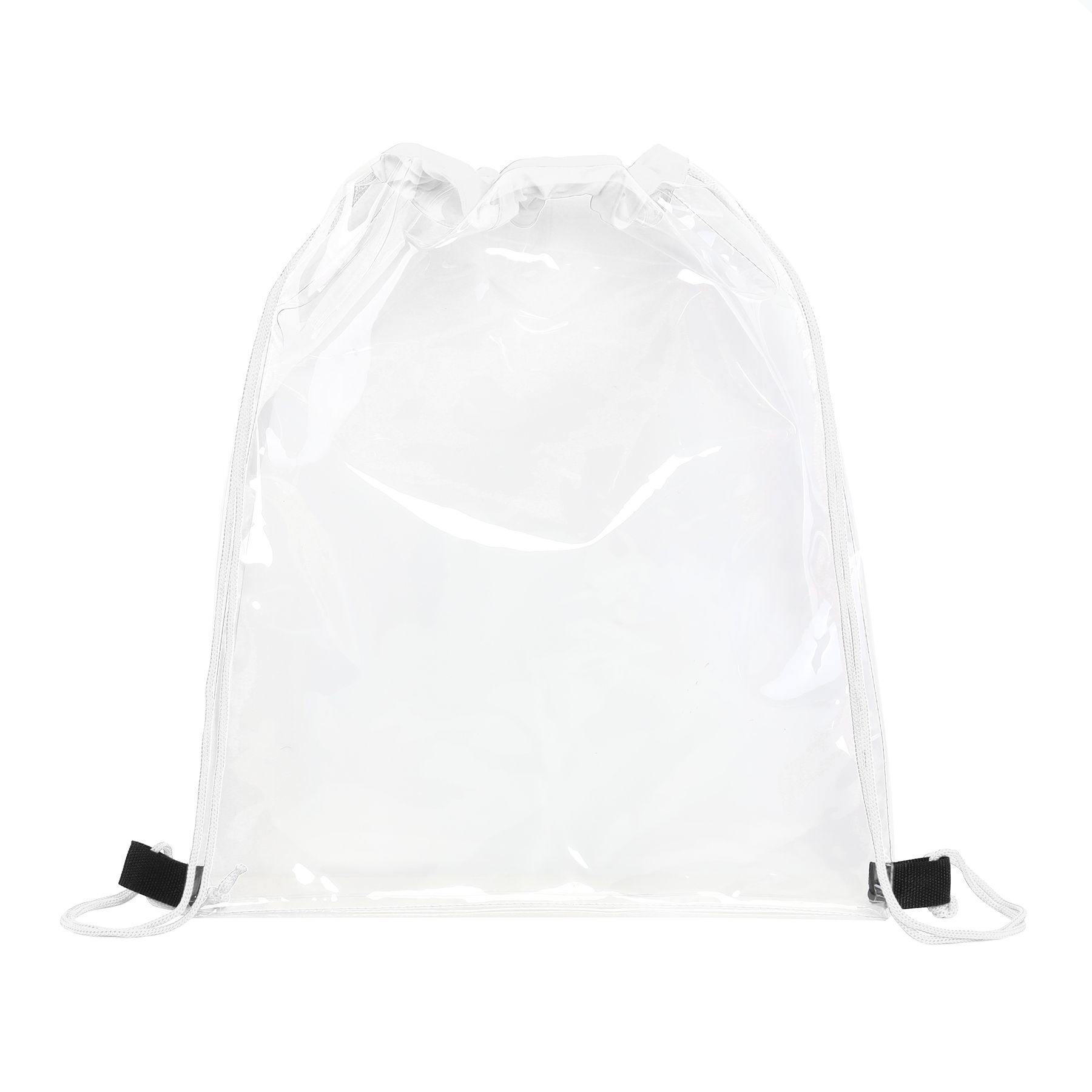 Large Clear Water-Resistant Stadium Drawstring Backpack 2