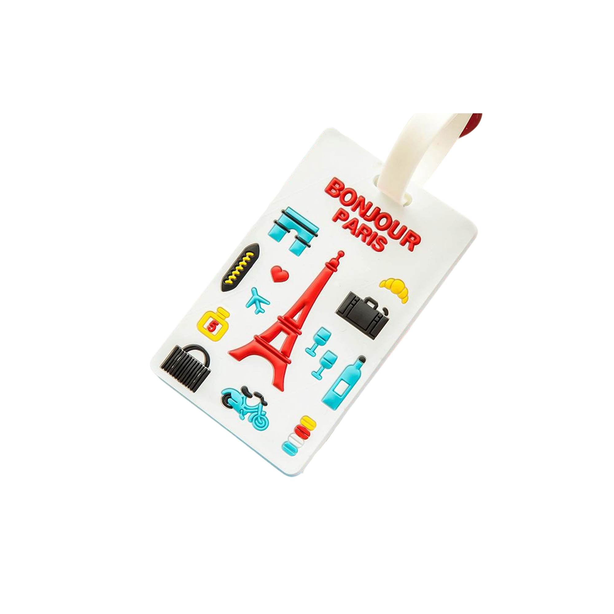 PVC Silicone Luggage Identifier Tag With Info Card 8